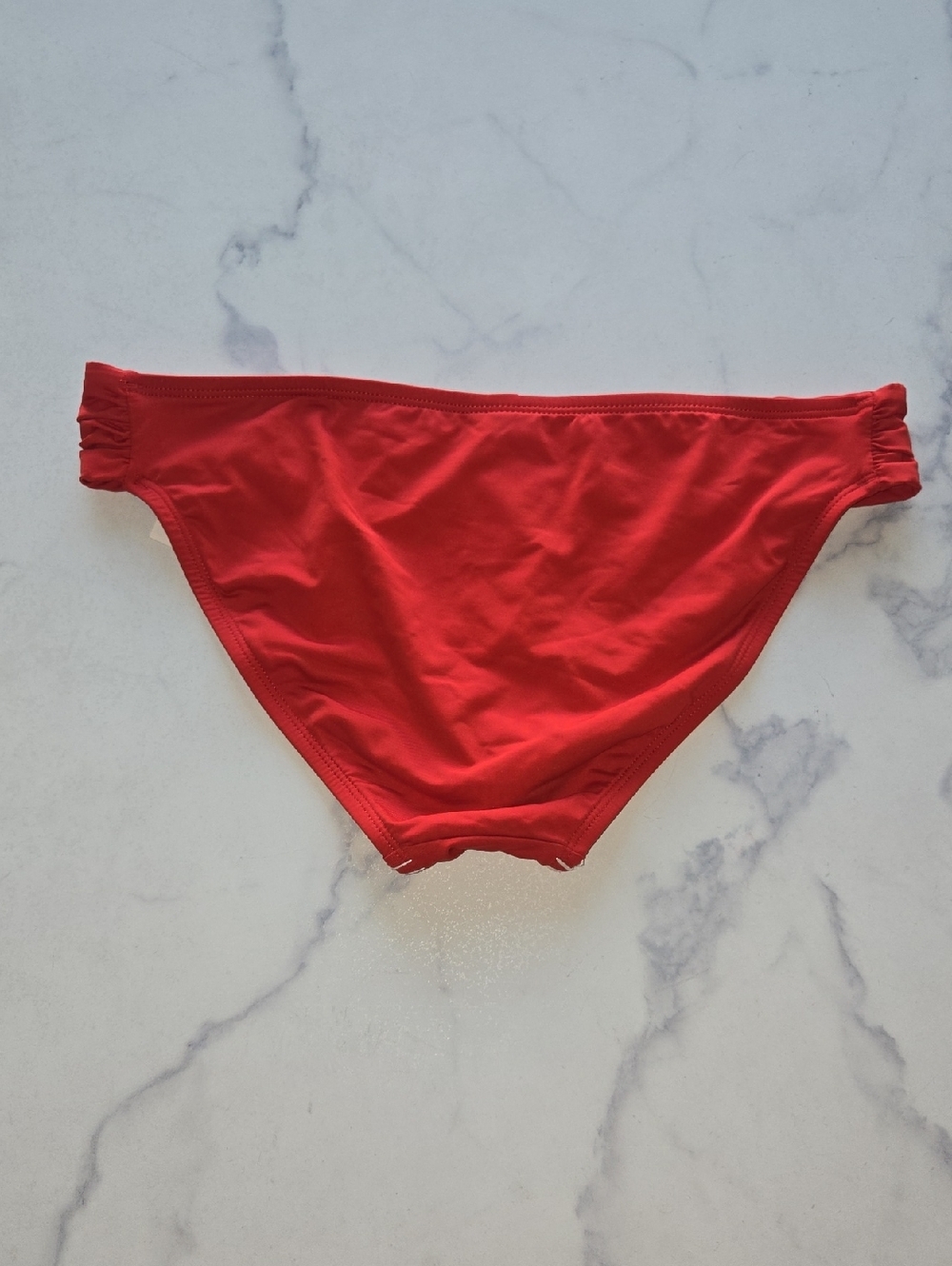 Lucky Brand Stitch in Time Side Sash Hipster Bikini Bottom Red & White Sz M NWT - Picture 4 of 9